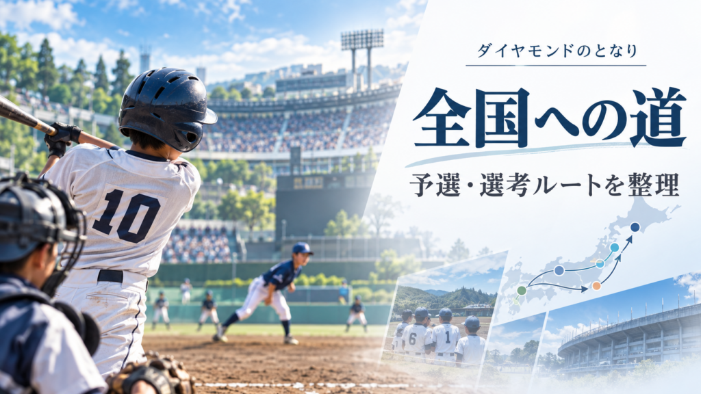 リトルリーグで日本一になるには？地域予選から全日本選手権までの流れを整理をイメージした少年野球U-12大会のアイキャッチ画像