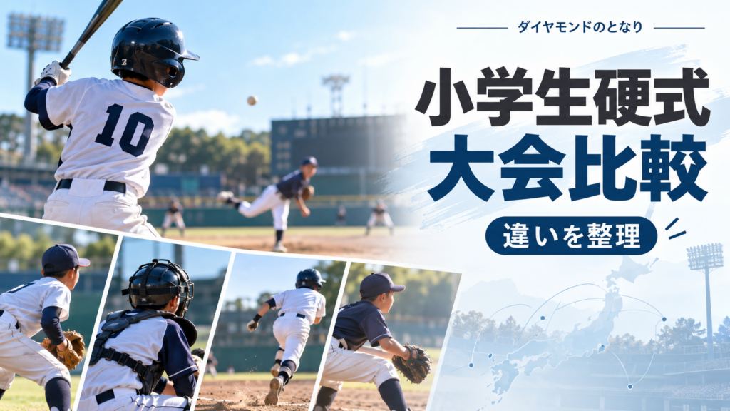 ボーイズ小学生の春全国と夏選手権は何が違う？2026年の出場枠・時期・方式を比較をイメージした少年野球U-12大会のアイキャッチ画像