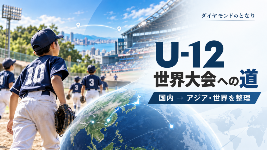 PONY Bronco U-12をイメージした少年野球U-12大会のアイキャッチ画像