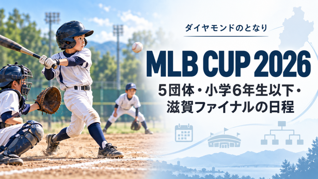 MLB CUP 2026をイメージした小学生野球大会のアイキャッチ画像